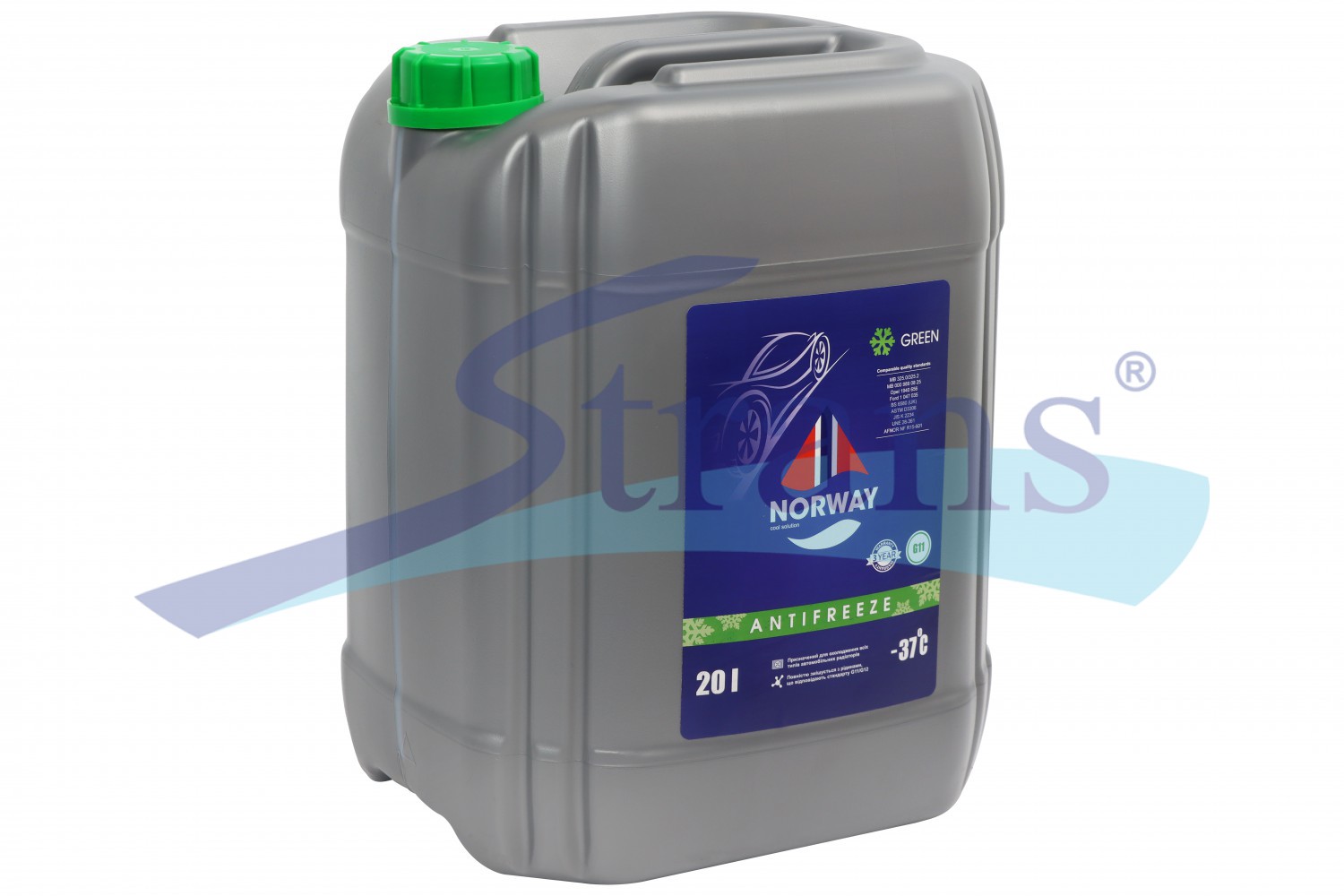 Антифриз Norway G11 -37°C 20Л. (Зелений) Norwayg11Green20L купити